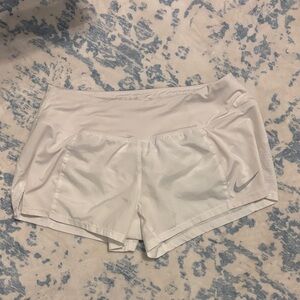 Nike Women's Athletic Low Rise White Shorts